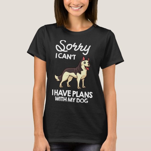 Eigentümer des sibirischen Husky-Hundes 1 T-Shirt (Vorderseite)