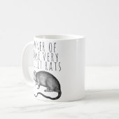 Eigentümer einiger sehr geputzter Ratten Kaffeetasse (Vorderseite Links)