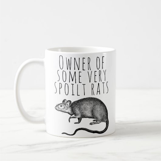 Eigentümer einiger sehr geputzter Ratten Kaffeetasse (Links)