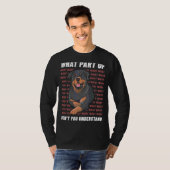 Eigentümer Old Rottweiler Dog Walker Language Woof T-Shirt (Vorne ganz)
