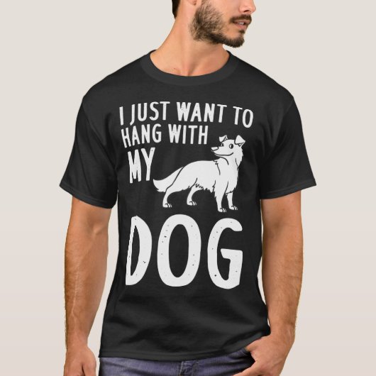 Eigentümer von Border Collie Dog Puppies T-Shirt (Vorderseite)