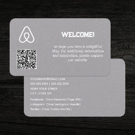 🏠 Eigentümerin Airbnb Custom QR Visitenkarte