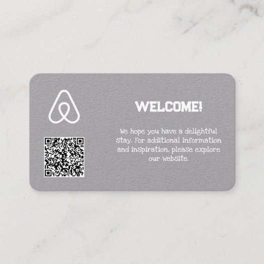 🏠 Eigentümerin Airbnb Custom QR Visitenkarte (Vorderseite)