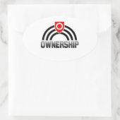 Eigentümerpreis Ovaler Aufkleber (Tasche)