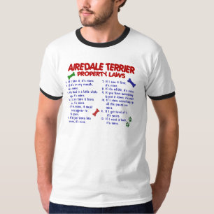 Eigentums-Gesetze 2 AIREDALES TERRIER T-Shirt