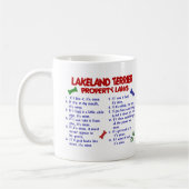 Eigentums-Gesetze 2 LAKELANDS TERRIER Kaffeetasse (Links)