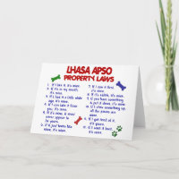Eigentums-Gesetze 2 LHASAS APSO