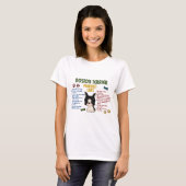 Eigentums-Gesetze 4 Bostons Terrier T-Shirt (Vorne ganz)