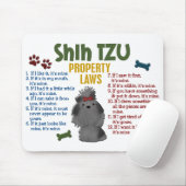 Eigentums-Gesetze 4 Shih Tzu Mousepad (Mit Mouse)