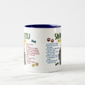 Eigentums-Gesetze 4 Shih Tzu Zweifarbige Tasse (Mittel)