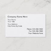 Eigentums-Management-Visitenkarten Visitenkarte (Rückseite)