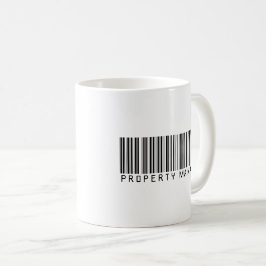 Eigentums-Manager-Bar-Code Kaffeetasse (VorderseiteRechts)
