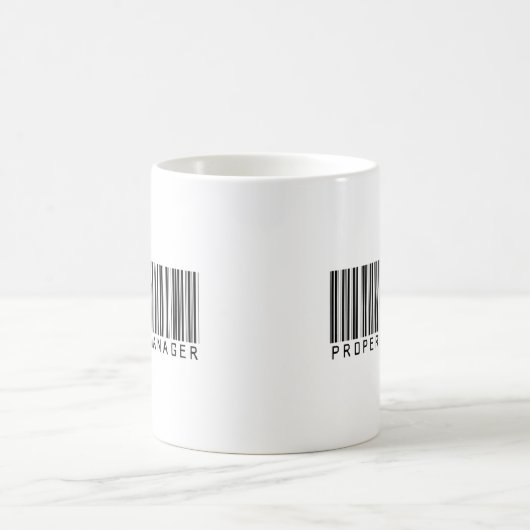 Eigentums-Manager-Bar-Code Kaffeetasse (Mittel)