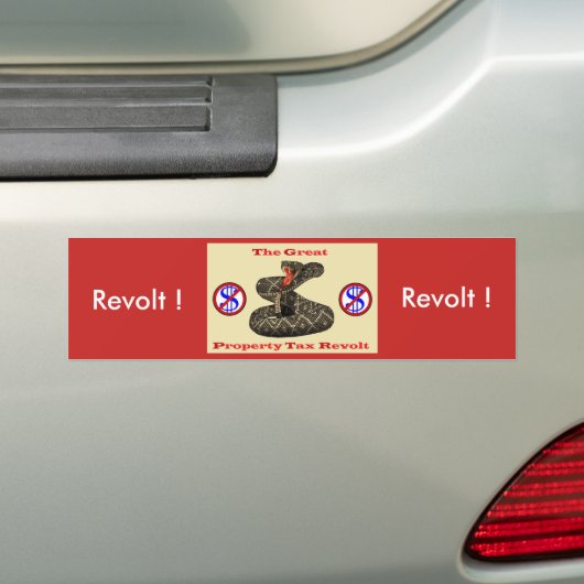 Eigentums-Steuerrevolte! Autoaufkleber (Auf Auto)