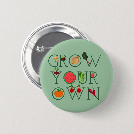 Eigenwachsen Button (Vorne & Hinten)