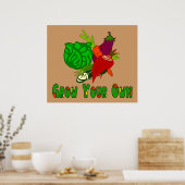 Eigenwachsen Poster (Küche)