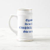 Eigenwert Trinktankschiff Bierglas (Links)