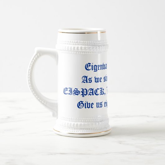 Eigenwert Trinktankschiff Bierglas (Links)