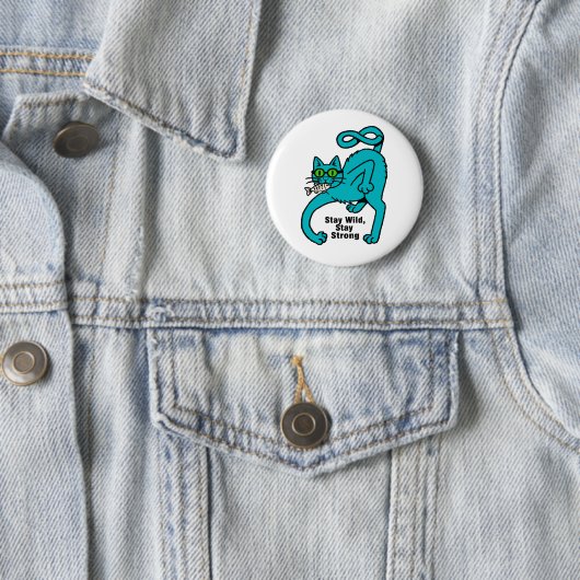 Eigenwillige Expressive Katze Button (Beispiel)