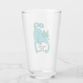 Eigenwillige Expressive Katze Glas (Rückseite)