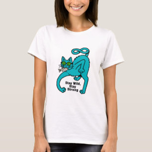 Eigenwillige Expressive Katze T-Shirt