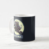 Eigenwillige Schwarze-Katze-Ninja Alternative Tier Kaffeetasse (Vorderseite Links)