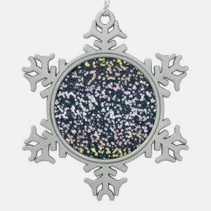 Eigenwillige Süße Retro Boho Flora Pangender-Stolz Schneeflocken Zinn-Ornament