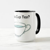 Eigenwillige Teestunde Whimsical Personalisierter Tasse (VorderseiteRechts)