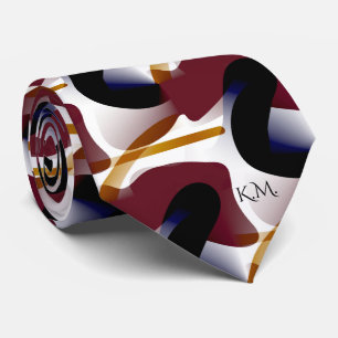 Eigenwilliger moderner geometrischer, schicker Mon Krawatte
