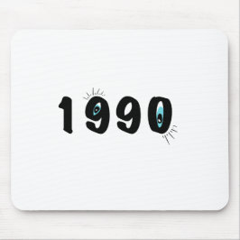 Eigenwilliges Mauspad mit Eye-Grafik von 1990 | Kü