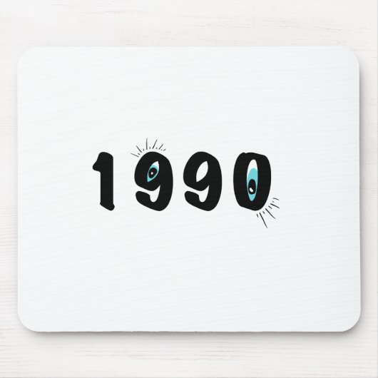 Eigenwilliges Mauspad mit Eye-Grafik von 1990 | Kü (Vorne)
