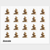 Eigenwilliges Silber-Sticker-Design 3 Quadratischer Aufkleber (Blatt)