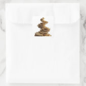 Eigenwilliges Silber-Sticker-Design 3 Quadratischer Aufkleber (Tasche)