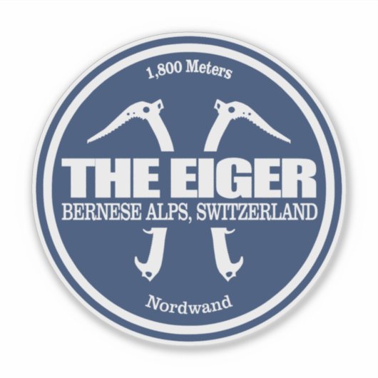 Eiger (Achsen 2) Aufkleber (Vorderseite)