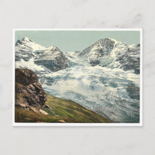 Eiger-Gletscher, Berner Oberland, Schweiz vinta Postkarte