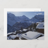 Eiger, Mönch & Jungfrau Trilogie Aussicht von Mürr Postkarte (Vorne/Hinten)