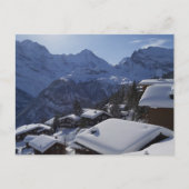 Eiger, Mönch & Jungfrau Trilogie Aussicht von Mürr Postkarte (Vorderseite)