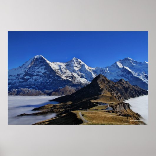 Eiger, Mönch und Jungfrau, Schweiz, Schweiz Poster (Vorne)