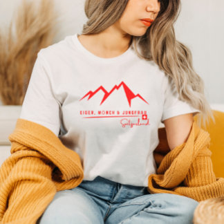 Eiger, Mönch und Jungfrau Trilogie. Schweizer Alpe T-Shirt
