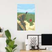 Eiger Nordwand Grindelwald Schweiz Reise Poster (Heimbüro)