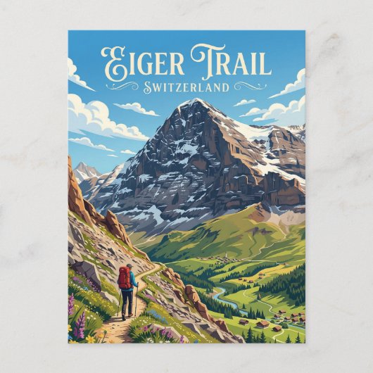 Eiger Schweiz Postkarte (Vorderseite)