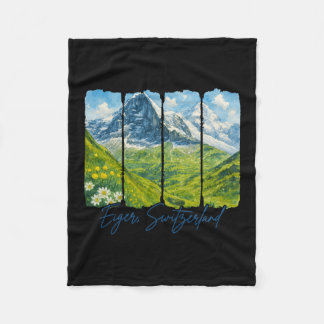 Eiger Schweiz Reisereise Treffen Sie mich im Eiger Fleecedecke