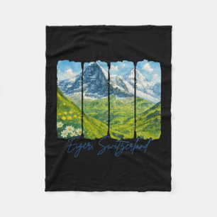 Eiger Schweiz Reisereise Treffen Sie mich in Eiger Fleecedecke
