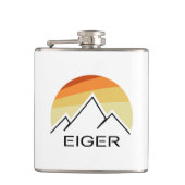 Eiger Switzerland Retro Flachmann (Vorderseite)