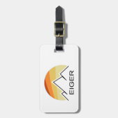 Eiger Switzerland Retro Gepäckanhänger (Vorderseite vertikal)