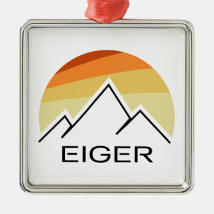 Eiger Switzerland Retro Ornament Aus Metall