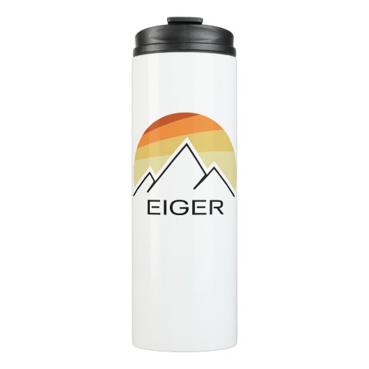 Eiger Switzerland Retro Thermosbecher (Vorderseite)