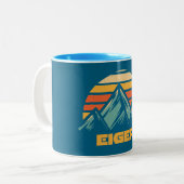 Eiger Switzerland Retro Turquoise Zweifarbige Tasse (Vorderseite Links)