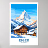 Eiger Switzerland Travel Print Poster (Vorne)