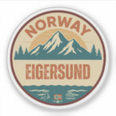 Eigersund, Norge Norwegen Aufkleber (Vorderseite)